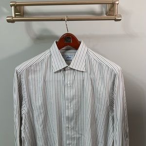 Brioni Button front French cuffs dress shirt L/XL